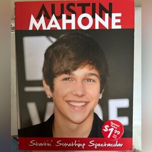 Triumph Red and White Book on Austin Mahone